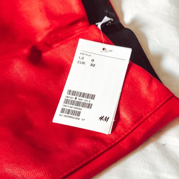 H&M Red leggings/pant - Picture 1 of 4